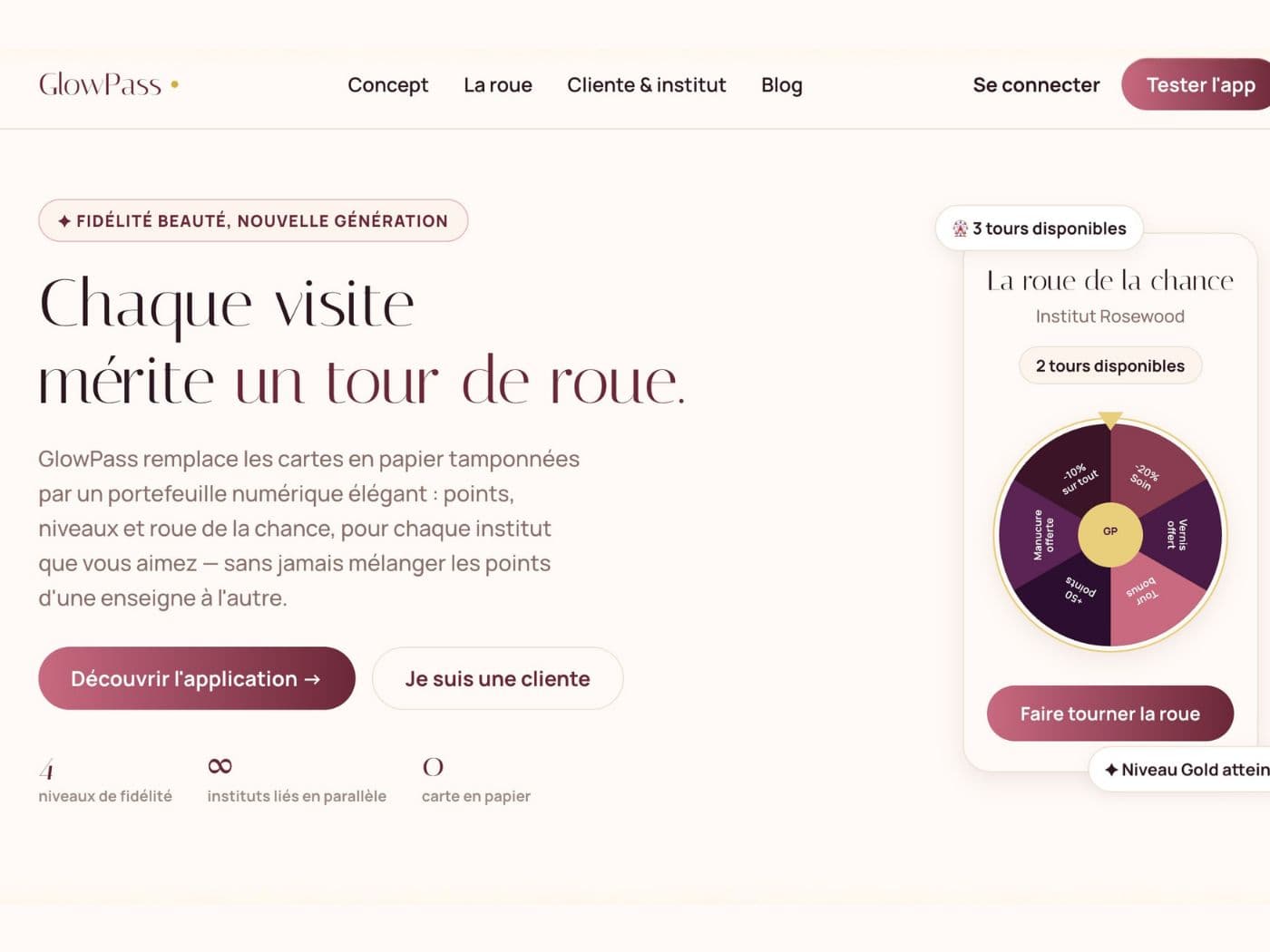 Web app et landing page marketing